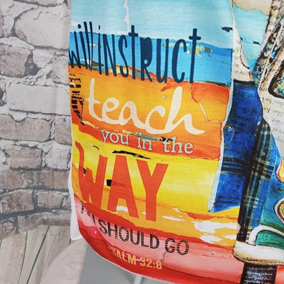 2/$25 Mao Mao Muscle Tee Psalms 32 Peace Van Size Large - Picture 4 of 11